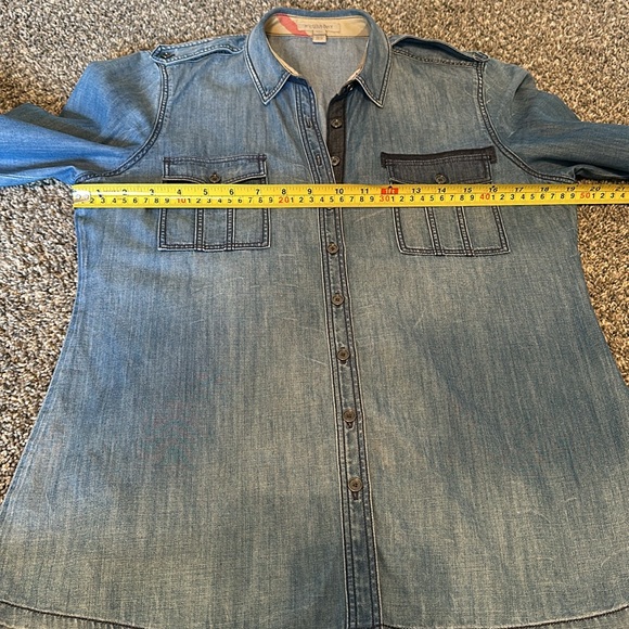 Burberry denim button down - Picture 6 of 8